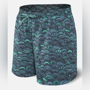 Saxx Cannonball 2N1 Regular 7” Swim Shorts Size Small